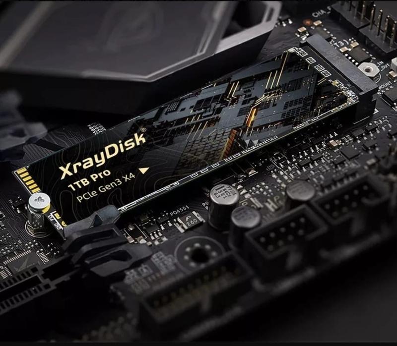 Xraydisk M.2 Nvme Ssd SSD NVMe X4 Gen3 PCIe Pro 1TB XrayDisk 内蔵型SSD 1tb grátis Frete | Preto Cor Pro 内蔵型SSD